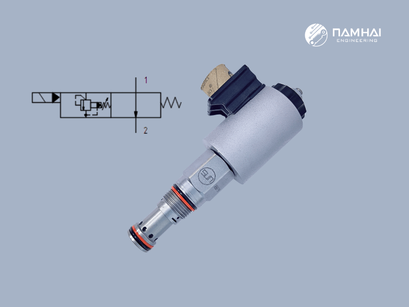 Một loại van xả áp điều khiển bằng điện thông dùng
