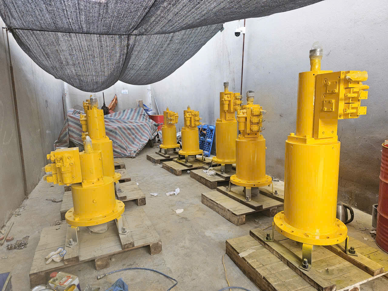 Hệ thống actuator nhà máy nhiệt điện Hải Phòng được bảo trì định kỳ tại xưởng Nam Hải