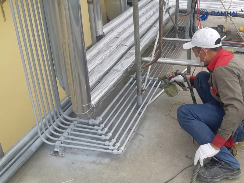 Nam Hải thi công hệ thống đường ống cứng thủy lực