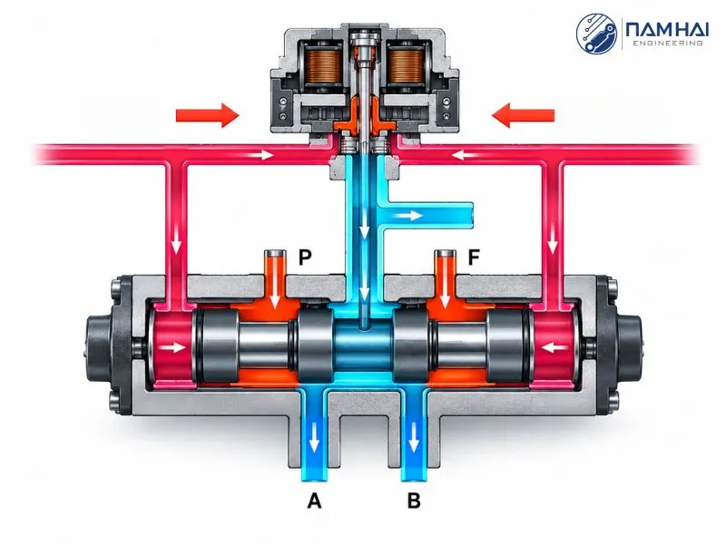 Nguyên lý hoạt động của van servo