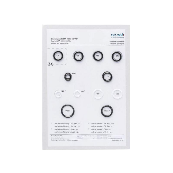 Bộ gioăng phớt van servo size 10